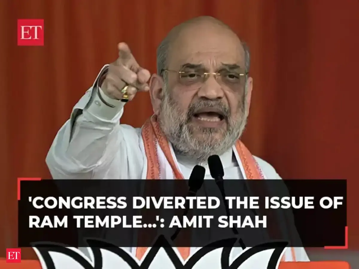 'Congress diverted the issue of Ram Temple...': Amit Shah slams ...