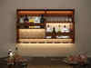 Wall-mounted bar cabinets