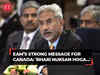 EAM Jaishankar’s strong message for Canada: 'Bahut Bhari Nuksan Hoga…'