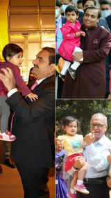 Mukesh Ambani, Gautam Adani and other billionaires with their grandkids