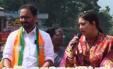 Smriti Irani aims with bow and arrow in Rahul Gandhi's constituency Wayanad. Watch video