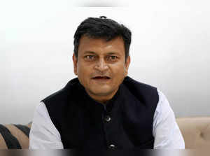 New Delhi: BJP leader Ajay Alok during an interview with PTI, at its head office...