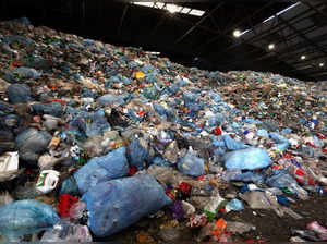 Plastic and metal waste are seen at Indaver Plastics Recycling plant in Willebroek