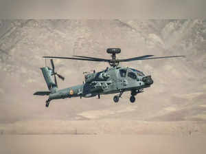 IAF Apache helicopter.