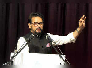 Jammu: Union Minister Anurag Thakur addresses the 'Viksit Bharat' ambassadors, a...