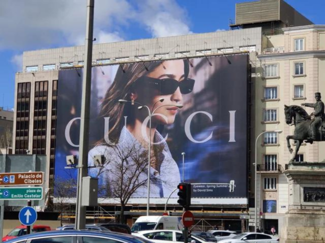 Alia Bhatt's Gucci Billboard in Madrid