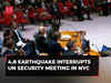 Earthquake magnitude of 4.8 interrupts UN Security Council meeting in NYC, watch!