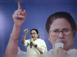Nadia: West Bengal CM and TMC chief Mamata Banerjee addresses an election campai...
