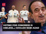Lok Sabha elections 2024: Voting for Congress is useless…, says Ghulam Nabi Azad