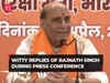 'Agar Democracy Nahi Hoti…', Rajnath Singh’s witty replies trigger laughter during press conference