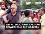 West Bengal: Scuffle between TMC, BJP workers during Dilip Ghosh's visit to Durgapur