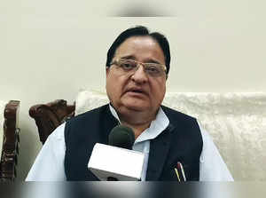 Moradabad, Mar 28 (ANI): Samajwadi Party (SP) MP S.T. Hasan speaks to the media ...