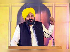 **EDS: VIDEO GRAB** Moga: Punjab Chief Minister and AAP leader Bhagwant Mann spe...