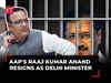 Arvind Kejriwal in jail: Delhi Minister Raaj Kumar Anand resigns from AAP