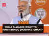 Lok Sabha Election: PM Modi targets INDIA alliance; says, they want to finish Hindu Dharma's 'Shakti'