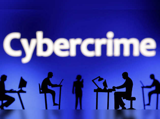 FILE PHOTO: Illustration shows the word "Cybercrime