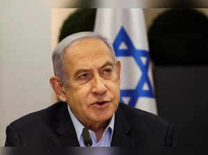 FILE PHOTO: Israeli Prime Minister Benjamin Netanyahu convenes the weekly cabinet meeting, in Tel Aviv