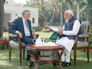 PM Modi with Bill Gates