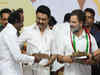 INDI alliance will deliver sweet victory on June 4: Stalin after receiving Mysore Pak from Rahul Gandhi