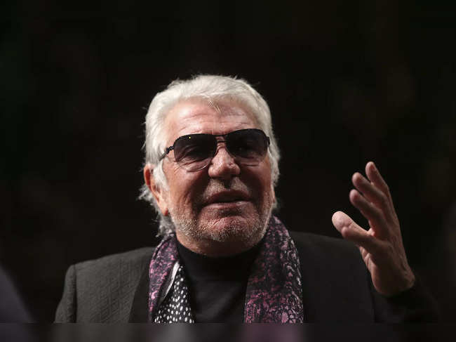 Italian fashion designer Roberto Cavalli has died at age 83, his company says