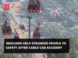 Turkey: Rescuers help stranded people to safety after deadly cable car accident