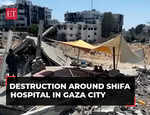 Israel-Hamas War: Destruction around Shifa hospital in Gaza City, watch!