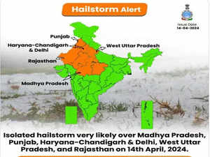IMD issues alert for rainfall spell with thunderstorms for Delhi, Punjab, Haryana, MP, and Rajasthan