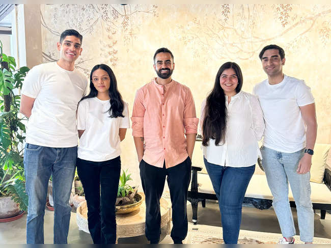 The Fund Team( from the left) _Vivek Kamath, Arshia Mal, Nikhil Kamath, Harnidh Kaur and Suchet Kumar