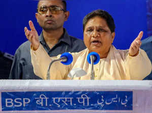 Nagpur: Bahujan Samaj party (BSP) Supremo Mayawati addresses an election campaig...