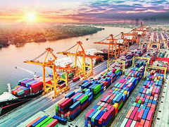 Goods Exports, Imports Fall; Trade Gap Narrows