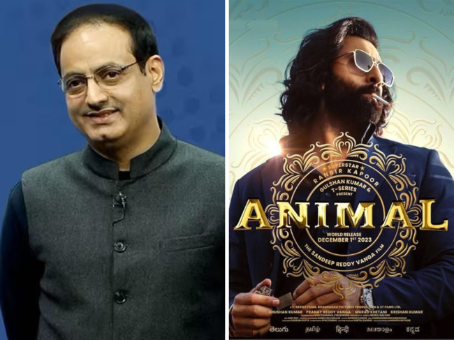 Vikas Divyakirti (Left) and Ranbir Kapoor in 'Animal'