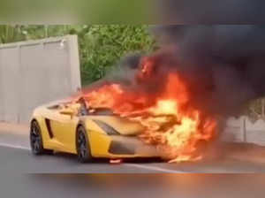 Hyderabad: Businessman burns Rs 1 crore Lamborghini Gallardo to ashes, here's why:Image