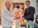 Maharashtra CM Eknath Shinde visits Salman Khan's residence to meet Bollywood actor