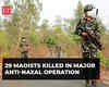 Chhattisgarh: 29 Maoists killed in major anti-Naxal operation in Kanker; 3 security personnel hurt