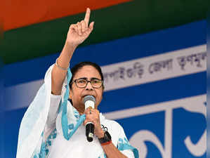 Jalpaiguri: TMC Supremo and West Bengal CM Mamata Banerjee addresses an election...