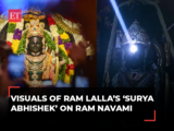 Ram Navami Surya Tilak: Watch the moment when sun rays glistened on Ram Lalla’s forehead