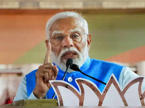Mysuru: Prime Minister Narendra Modi addresses an election campaign rally ahead ...