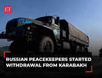 Russian peacekeepers start withdrawal from Azerbaijan’s Nagorno-Karabakh, watch!