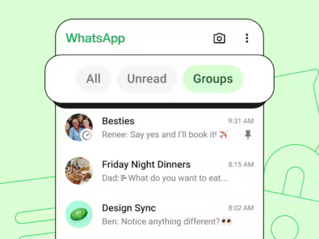 WhatsApp Chat Filters feature