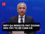 Infosys Q4 Results: Profit zooms 30% YoY to Rs 7,969 cr; co pegs FY25 revenue growth at 1-3%