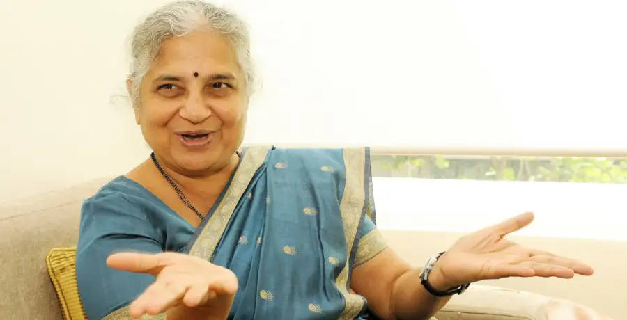 Sudha Murthy: Sudha Murty's Simple Mantra To Enjoy Life And Be Happy Every Day - Vimarsana News