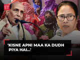 'Kisne apni maa ka dudh piya hai'... to repeat incident like Sandeshkhali': Rajnath Singh