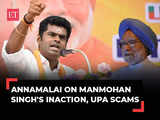 Annamalai on Manmohan Singh's inaction, UPA scams: Why India needs a strong PM like Modi 1 80:Image