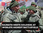 Siachen: Defence Minister Rajnath Singh meets Indian soldiers at the world's highest battlefield