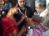 Karnataka: Law student presents garland made of free bus tickets to CM Siddaramaiah to express gratitude