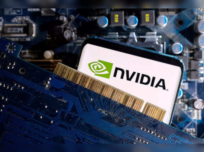 Illustration shows Nvidia logo
