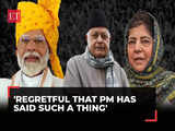 Farooq Abdullah & Mehbooba Mufti react to PM Modi's 'Congress will take your Mangalsutra' remark 1 80:Image