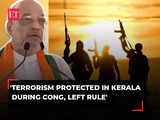 Cong and Communists are providing a safe haven to terrorists in Kerala, alleges Amit Shah 1 80:Image
