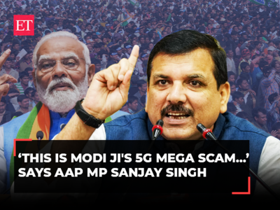 AAP MP Sanjay Singh accusses Modi-led BJP Government of committing a '5G mega scam'