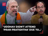 Uddhav didn't attend 'Pran Pratishtha' due to fear of Sonia Gandhi, says Amit Shah in Amravati